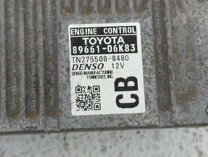 2014 Toyota Camry PCM Engine Control Computer ECU ECM PCU OEM P/N:89661-06K83 89661-06K84 Fits OEM Used Auto Parts