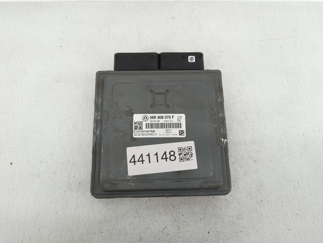 2014 Volkswagen Jetta PCM Engine Control Computer ECU ECM PCU OEM P/N:06K 906 070 C 06K 907 425, 06K 906 070 F Fits OEM Used Auto Parts