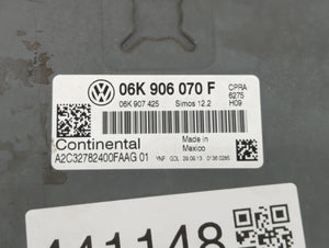 2014 Volkswagen Jetta PCM Engine Control Computer ECU ECM PCU OEM P/N:06K 906 070 C 06K 907 425, 06K 906 070 F Fits OEM Used Auto Parts