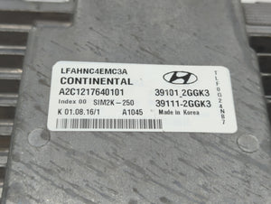 2015-2017 Hyundai Sonata PCM Engine Control Computer ECU ECM PCU OEM P/N:39111-2GGK3 39101-2GGK3 Fits Fits 2015 2016 2017 OEM Used Auto Parts