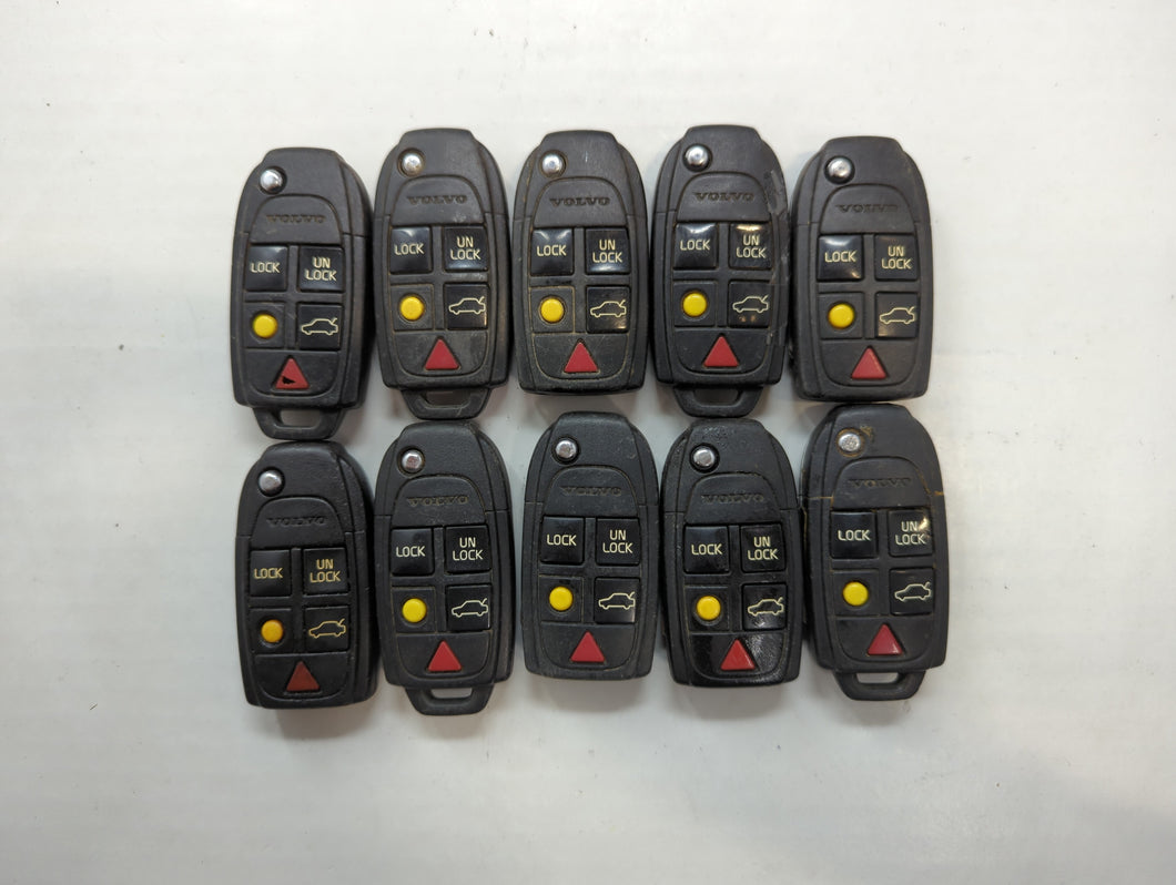 Lot of 10 Volvo Keyless Entry Remote Fob LQNP2T-APU 9688799|8626556