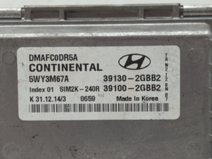 2015 Hyundai Santa Fe Sport PCM Engine Control Computer ECU ECM PCU OEM P/N:39130-2GBB4 39100-2GBB4, 39130-2GBB1, 39100-2GBB1 Fits OEM Used Auto Parts