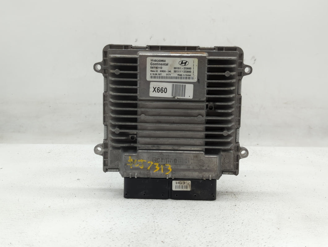 2011 Hyundai Sonata PCM Engine Control Computer ECU ECM PCU OEM P/N:39111-2G661 39101-2G661, 39111-2G660, 39101-2G660 Fits OEM Used Auto Parts