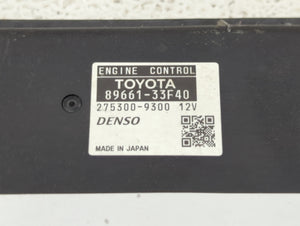 2010 Lexus Es350 PCM Engine Control Computer ECU ECM PCU OEM P/N:89661-33F41 89661-33F40 Fits OEM Used Auto Parts