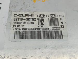 2015-2017 Hyundai Azera PCM Engine Control Computer ECU ECM PCU OEM P/N:39110-3CTN2 Fits Fits 2015 2016 2017 OEM Used Auto Parts