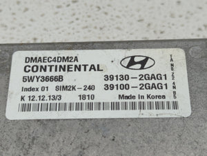 2014 Hyundai Santa Fe Sport PCM Engine Control Computer ECU ECM PCU OEM P/N:5WY3666B 39100-2GAG1, 39130-2GAG1 Fits OEM Used Auto Parts