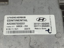 2015-2017 Hyundai Sonata PCM Engine Control Computer ECU ECM PCU OEM P/N:39111-2GGK5 39101-2GGK5 Fits Fits 2015 2016 2017 OEM Used Auto Parts