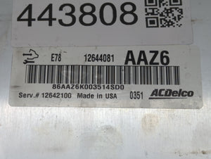 2011 Chevrolet Cruze PCM Engine Control Computer ECU ECM PCU OEM P/N:12642100 12616532, 12640752, 12645606, 12644081 Fits OEM Used Auto Parts