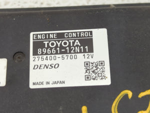 2011-2012 Scion Xb PCM Engine Control Computer ECU ECM PCU OEM P/N:89661-12N11 89661-12T90, 89661-12N10 Fits Fits 2011 2012 OEM Used Auto Parts