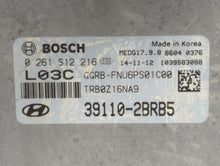 2015-2017 Hyundai Accent PCM Engine Control Computer ECU ECM PCU OEM P/N:39110-2BRB5 39110-2BRG5 Fits Fits 2015 2016 2017 OEM Used Auto Parts