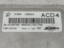 2017 Cadillac Xt5 PCM Engine Control Computer ECU ECM PCU OEM P/N:12667189 12667002, 12685918, 12670801 Fits Fits 2018 2019 2020 OEM Used Auto Parts