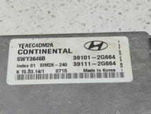 2011-2014 Hyundai Sonata PCM Engine Control Computer ECU ECM PCU OEM P/N:39111-2G663 39101-2G663 Fits Fits 2011 2012 2013 2014 OEM Used Auto Parts