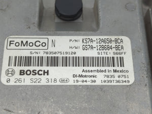 2017-2019 Ford Fusion PCM Engine Control Computer ECU ECM PCU OEM P/N:KS7A-12A650-BCA HS7A-12A650-ABB Fits Fits 2017 2018 2019 OEM Used Auto Parts