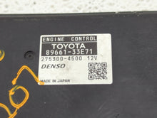 2008-2009 Lexus Es350 PCM Engine Control Computer ECU ECM PCU OEM P/N:89661-33E71 89661-33E70 Fits Fits 2008 2009 OEM Used Auto Parts