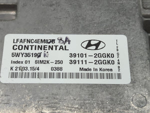 2015-2017 Hyundai Sonata PCM Engine Control Computer ECU ECM PCU OEM P/N:39101-2GGL1 39111-2GGL3 Fits Fits 2015 2016 2017 OEM Used Auto Parts