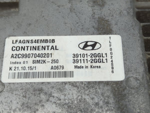 2015-2017 Hyundai Sonata PCM Engine Control Computer ECU ECM PCU OEM P/N:39101-2GGL1 39111-2GGL3 Fits Fits 2015 2016 2017 OEM Used Auto Parts