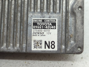 2014 Toyota Rav4 PCM Engine Control Computer ECU ECM PCU OEM P/N:89661-0R390 89661-42U40 Fits OEM Used Auto Parts