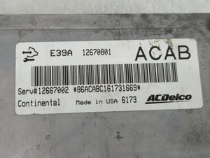 2017 Chevrolet Equinox PCM Engine Control Computer ECU ECM PCU OEM P/N:12667189 12667002, 12685918 Fits Fits 2018 2019 2020 OEM Used Auto Parts