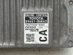 2012-2014 Toyota Camry PCM Engine Control Computer ECU ECM PCU OEM P/N:89661-06K64 89661-06K62 Fits Fits 2012 2013 2014 OEM Used Auto Parts