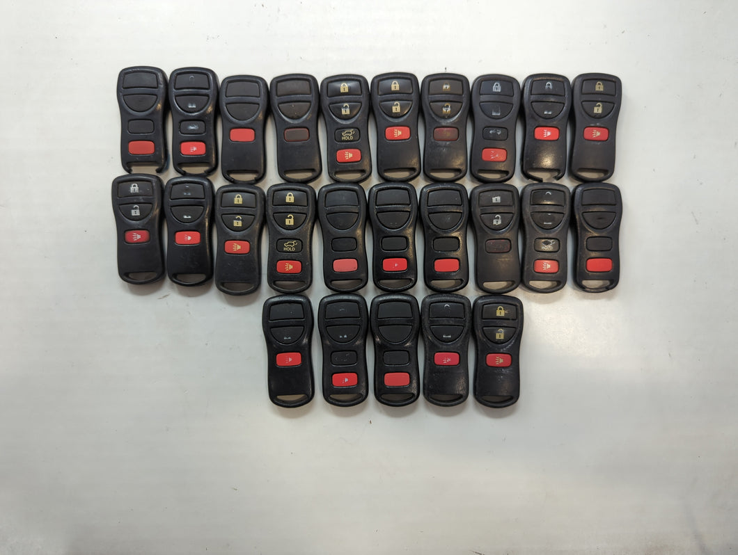 Lot of 25 Nissan Keyless Entry Remote Fob