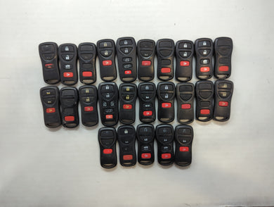 Lot of 25 Nissan Keyless Entry Remote Fob