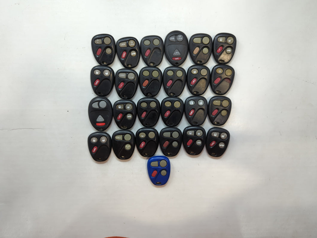 Lot of 25 Chevrolet Keyless Entry Remote Fob KOBUT1BT | N5F250738 |