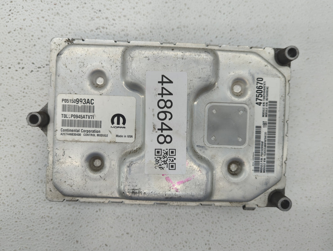 2015 Chrysler 200 PCM Engine Control Computer ECU ECM PCU OEM P/N:P68102888AG P68102888AC, P05150993AC, P68102888AF Fits OEM Used Auto Parts