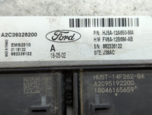 2017-2019 Ford Escape PCM Engine Control Computer ECU ECM PCU OEM P/N:FV6A-12B684-AB HJ5A-12A650-MA Fits Fits 2017 2018 2019 OEM Used Auto Parts