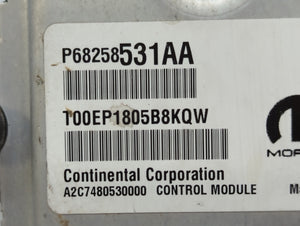 2016-2017 Chrysler 200 PCM Engine Control Computer ECU ECM PCU OEM P/N:P68258531AB P68250527AG, P68258531AA Fits Fits 2016 2017 OEM Used Auto Parts