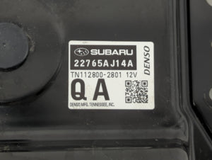 2016 Subaru Legacy PCM Engine Control Computer ECU ECM PCU OEM P/N:22765AJ14A Fits OEM Used Auto Parts