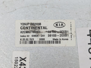 2015 Kia Forte PCM Engine Control Computer ECU ECM PCU OEM P/N:39103-2EXB5 39102-2EXB5, 39102-2EXB1, 39103-2EXB1 Fits OEM Used Auto Parts