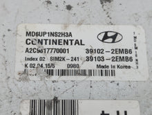 2014-2016 Hyundai Elantra PCM Engine Control Computer ECU ECM PCU OEM P/N:39102-2EMW5 39103-2EMW5 Fits Fits 2014 2015 2016 OEM Used Auto Parts