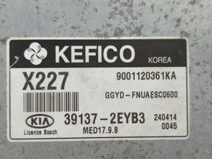 2014 Kia Forte PCM Engine Control Computer ECU ECM PCU OEM P/N:39137-2EYB3 Fits OEM Used Auto Parts