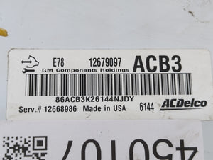 2017-2021 Chevrolet Trax PCM Engine Control Computer ECU ECM PCU OEM P/N:12692201 12697718 Fits Fits 2017 2018 2019 2020 2021 OEM Used Auto Parts