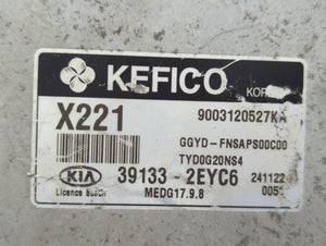 2015 Kia Forte PCM Engine Control Computer ECU ECM PCU OEM P/N:39133-2EYC6 Fits OEM Used Auto Parts