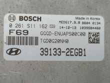 2016-2017 Hyundai Elantra Gt PCM Engine Control Computer ECU ECM PCU OEM P/N:39133-2EGB1 Fits Fits 2016 2017 OEM Used Auto Parts