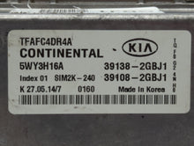 2015 Kia Optima PCM Engine Control Computer ECU ECM PCU OEM P/N:39108-2GBJ1 39138-2GBJ1 Fits OEM Used Auto Parts