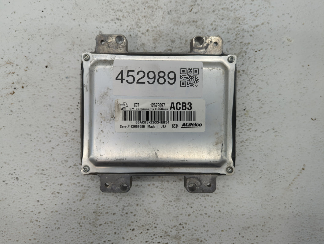 2017-2021 Buick Encore PCM Engine Control Computer ECU ECM PCU OEM P/N:12668986 12679097 Fits Fits 2017 2018 2019 2020 2021 OEM Used Auto Parts