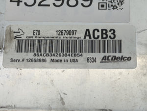 2017-2021 Buick Encore PCM Engine Control Computer ECU ECM PCU OEM P/N:12668986 12679097 Fits Fits 2017 2018 2019 2020 2021 OEM Used Auto Parts