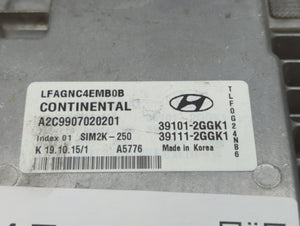 2015-2017 Hyundai Sonata PCM Engine Control Computer ECU ECM PCU OEM P/N:39111-2GGK1 39101-2GGK1 Fits Fits 2015 2016 2017 OEM Used Auto Parts