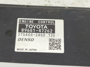 2010 Toyota Prius PCM Engine Control Computer ECU ECM PCU OEM P/N:89661-47261 89661-47262 Fits OEM Used Auto Parts