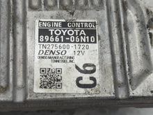 2015 Toyota Camry PCM Engine Control Computer ECU ECM PCU OEM P/N:89661-06N10 89661-06N11 Fits OEM Used Auto Parts