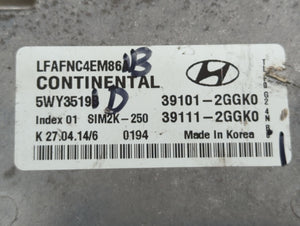 2015-2017 Hyundai Sonata PCM Engine Control Computer ECU ECM PCU OEM P/N:39111-2GGK0 39101-2GGK0 Fits Fits 2015 2016 2017 OEM Used Auto Parts