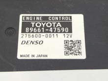 2015 Toyota Prius PCM Engine Control Computer ECU ECM PCU OEM P/N:89661-47590 89661-47591 Fits OEM Used Auto Parts