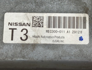 2013-2014 Nissan Altima PCM Engine Control Computer ECU ECM PCU OEM P/N:MEC300-011 A1 BEM400-300 A1 Fits Fits 2013 2014 OEM Used Auto Parts