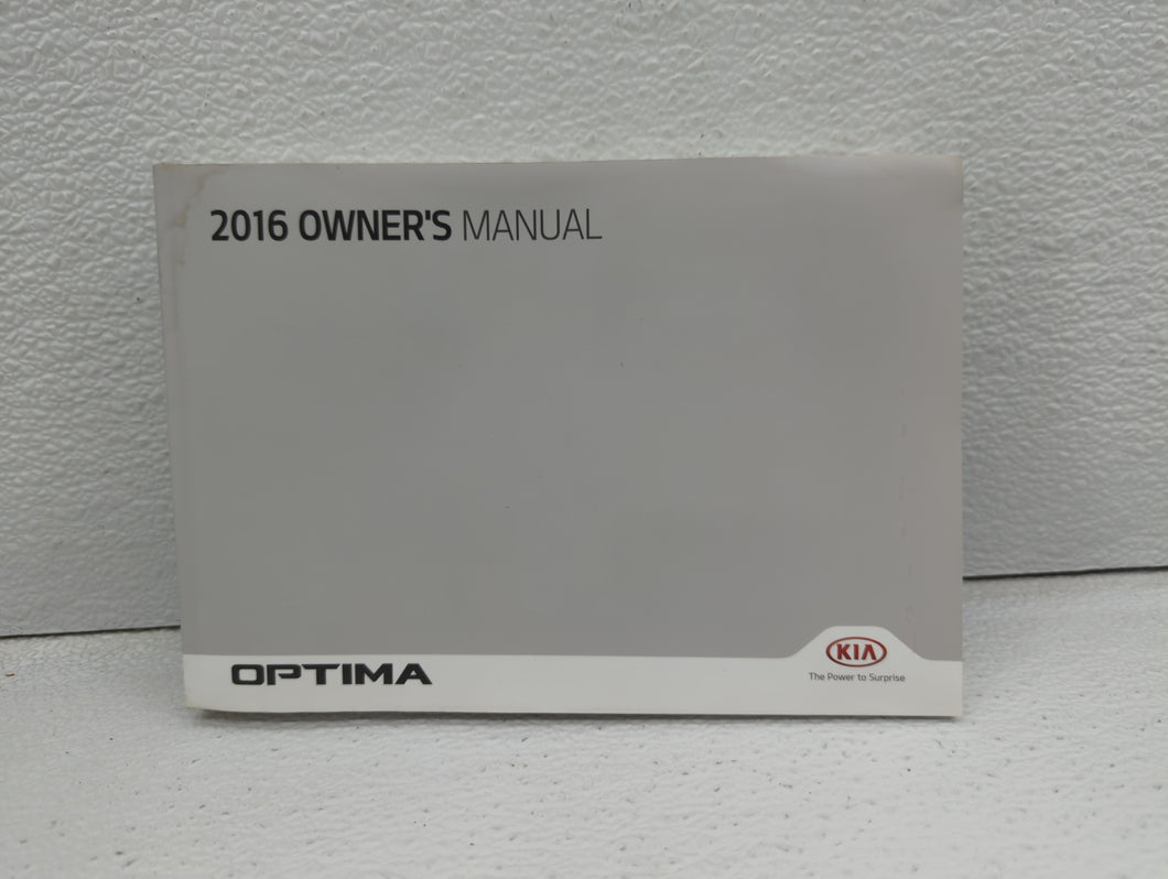 2016 Kia Optima Owners Manual Book Guide OEM Used Auto Parts