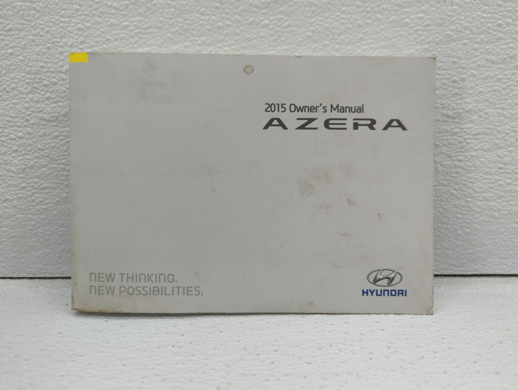 2015 Hyundai Azera Owners Manual Book Guide OEM Used Auto Parts