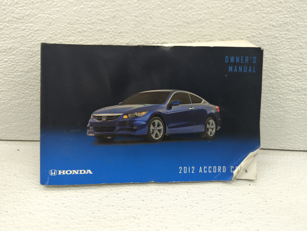 2012 Honda Accord Owners Manual Book Guide OEM Used Auto Parts