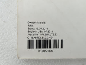 2015 Volkswagen Jetta Owners Manual Book Guide OEM Used Auto Parts