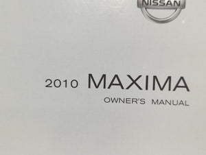 2010 Nissan Maxima Owners Manual Book Guide OEM Used Auto Parts